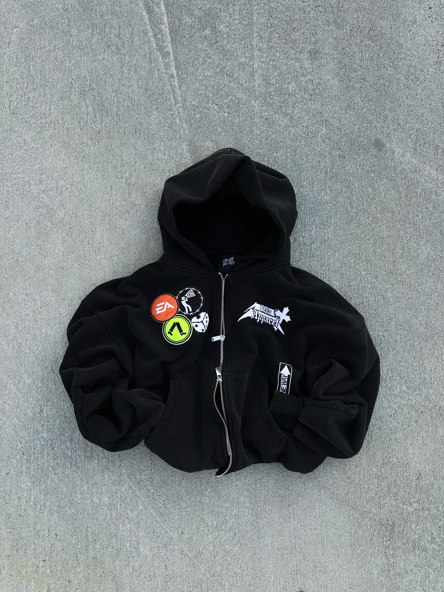 ONYX ECHO PATCHWORK ZIP-UP