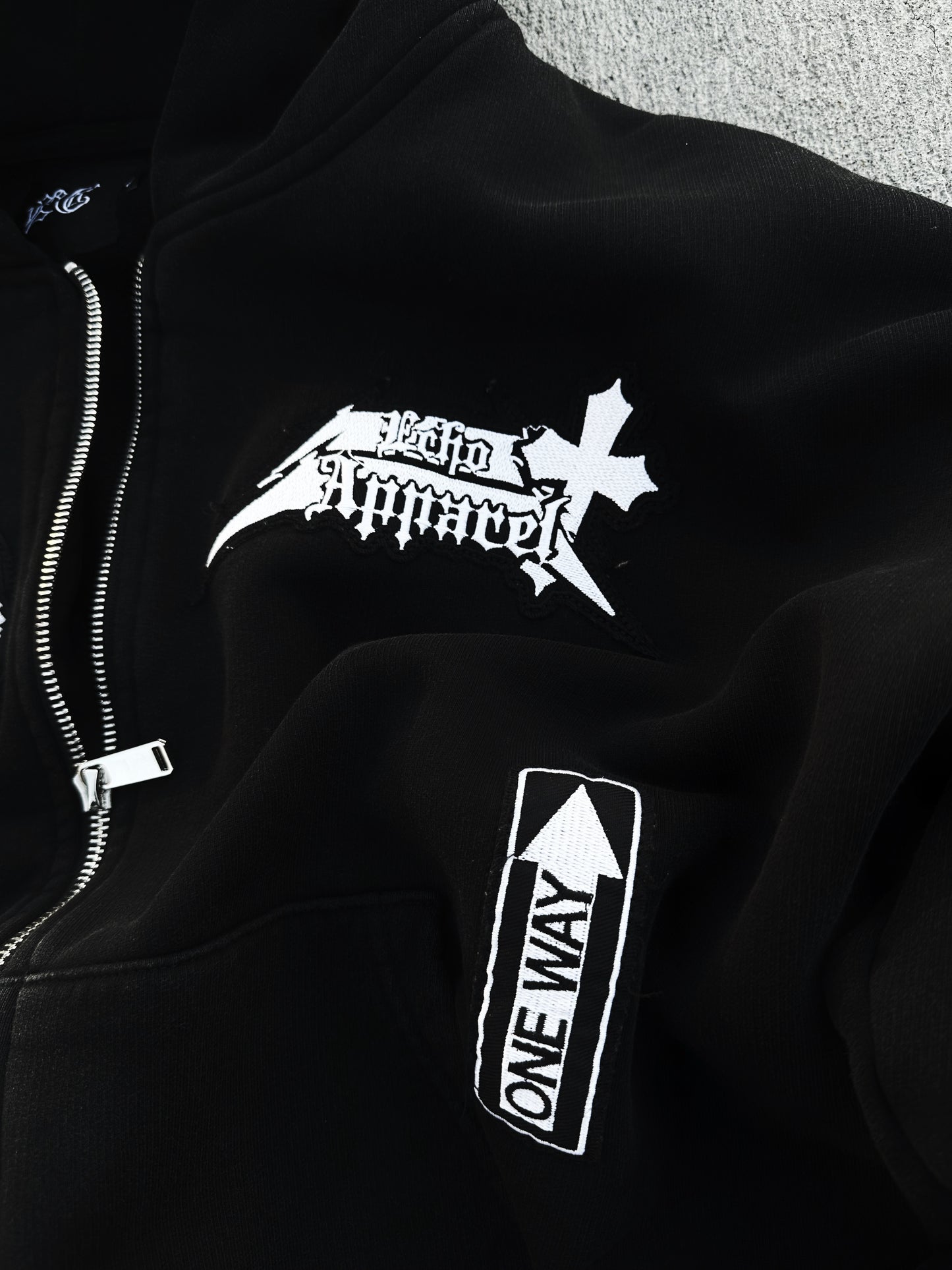 ONYX ECHO PATCHWORK ZIP-UP